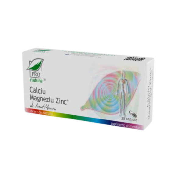 Ca + Mg + Zn, 30 capsule - Pro Natura