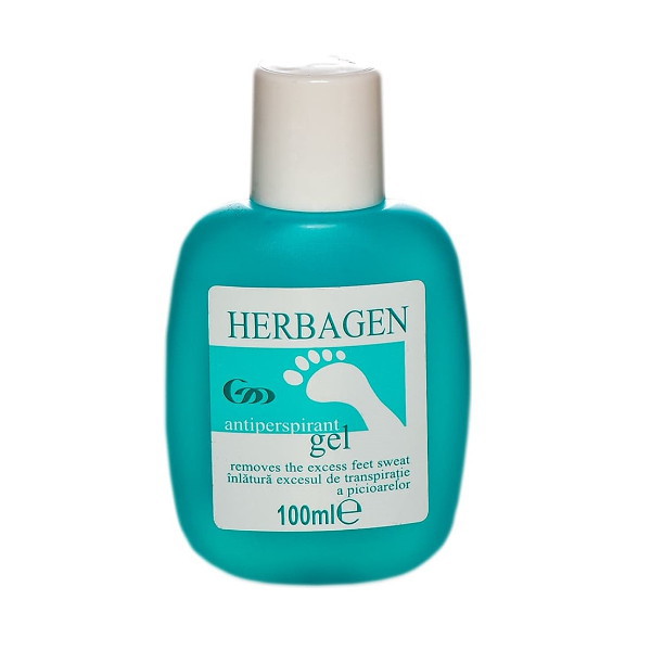 Gel antiperspirant pentru picioare, 100 ml - Herbagen