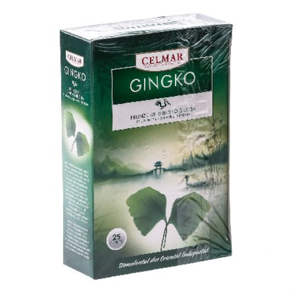 Ceai rosu pu-erh ginkgo biloba, 25 plicuri - Celmar