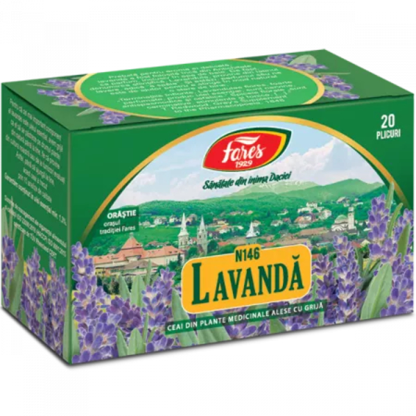 Ceai de lavanda, N146, 20 plicuri - Fares