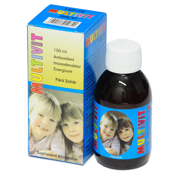 Multivit sirop fara zahar, 150 ml - Natural Pharmaceuticals