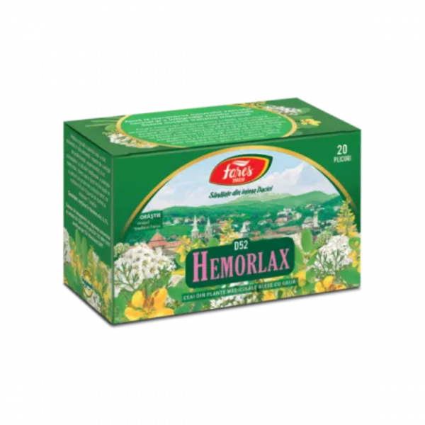 Ceai hemorlax, D52, 20 plicuri - Fares