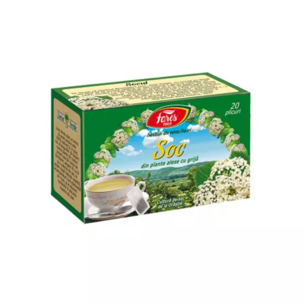 Ceai de soc, R39, 20 plicuri - Fares