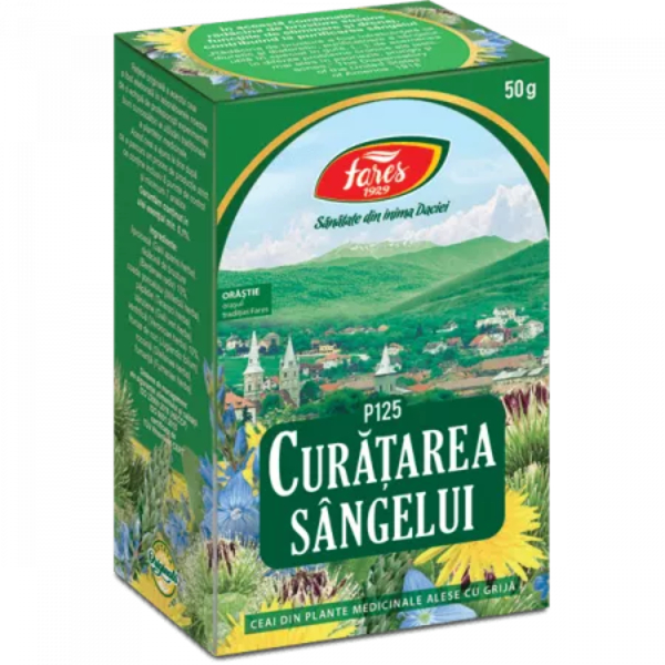 Ceai curatarea sangelui, P125, 50 g - Fares