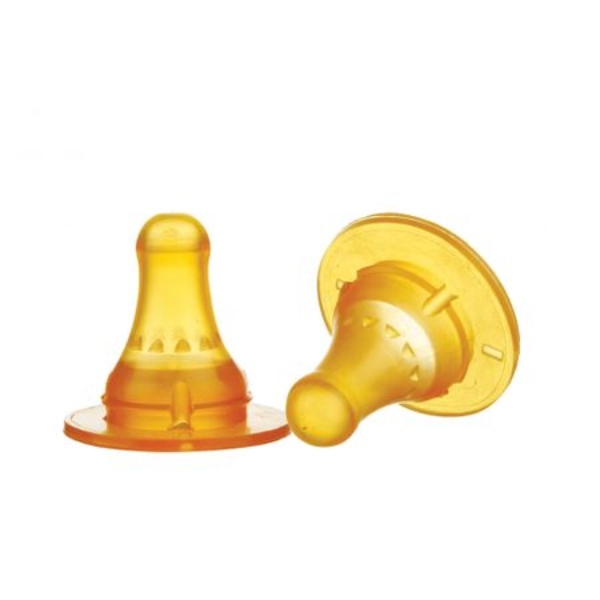 Tetina latex rotunda, +0 luni, 2 bucati - Minut Baby