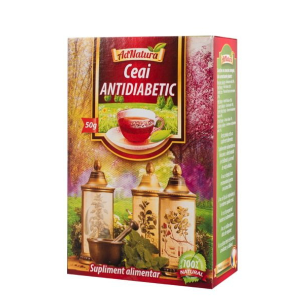 Ceai antidiabetic, 50 g - AdNatura