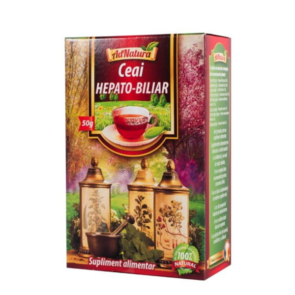 Ceai hepato-biliar, 50 g - AdNatura