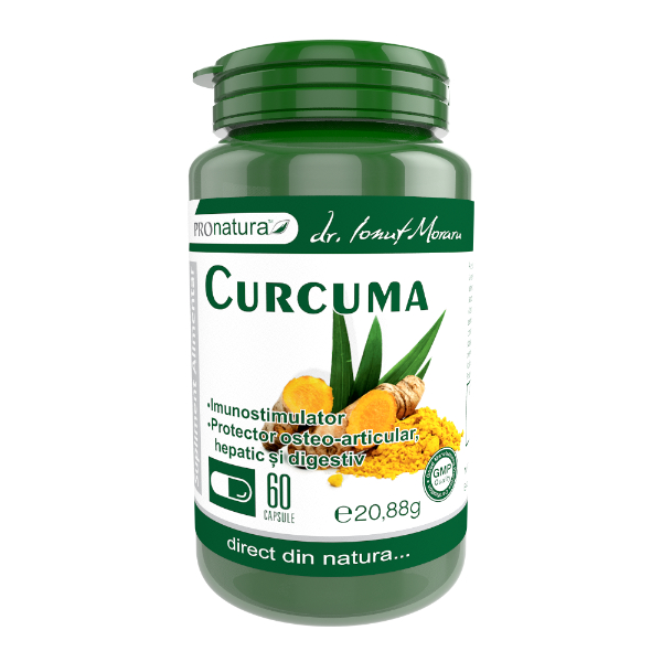Curcuma, 60 capsule - Pro Natura