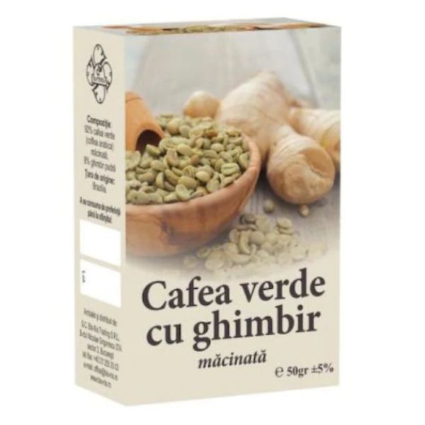 Cafea verde cu ghimbir, 50 g - Bis Nis