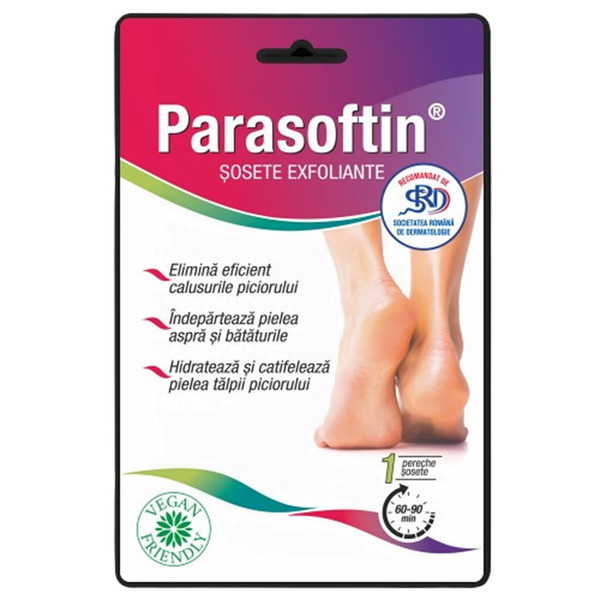 Parasoftin sosete exfoliante - Zdrovit