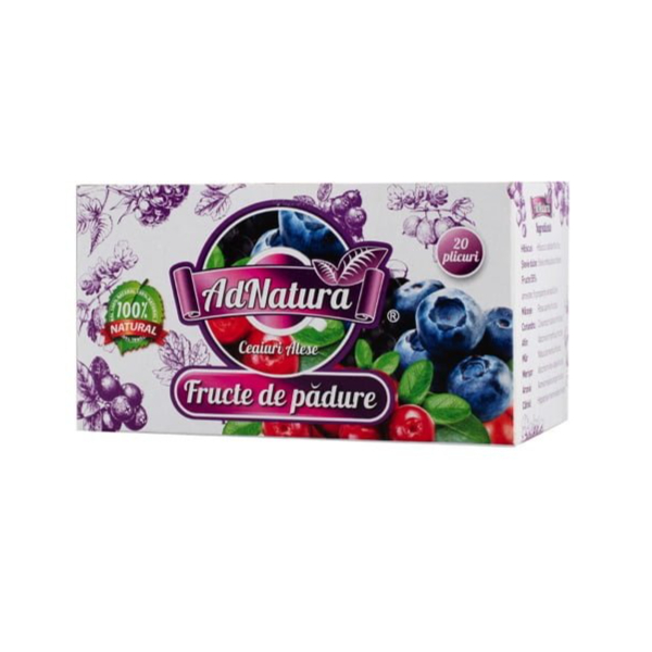 Ceai fructe padure, 1.5 g 20 pliculete - AdNatura
