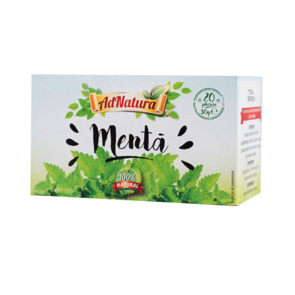 Ceai menta, 1.5 g 20 pliculete - AdNatura
