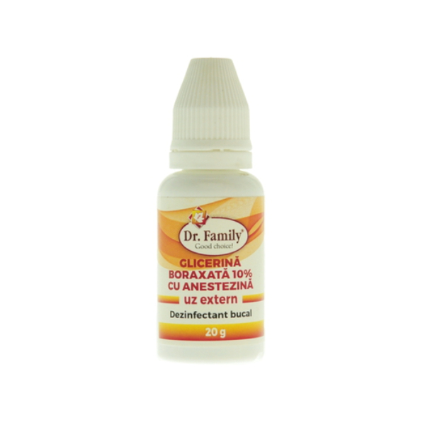 Glicerina Boraxata 10% cu Anestezina, 20g - Dr. Family