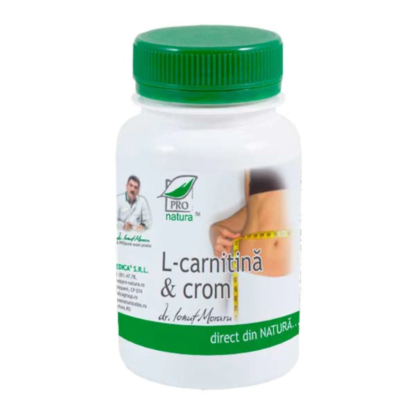 L-Carnitina & Crom, 60 capsule - Pro Natura