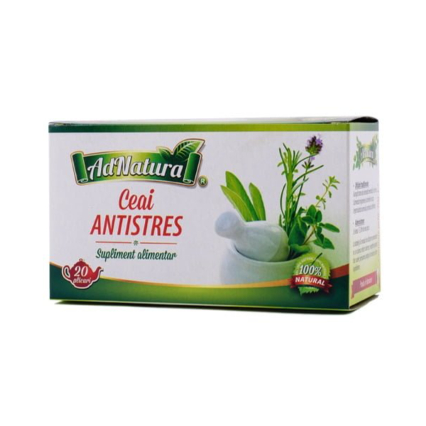 Ceai antistres, 1.5 g 20 pliculete - AdNatura