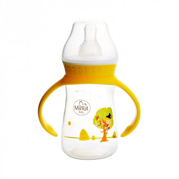 Biberon manere Povesti Pupaza din Tei, 125 ml - Minut Baby