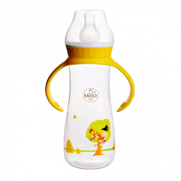 Biberon manere Povesti Pupaza din Tei, 250 ml - Minut Baby
