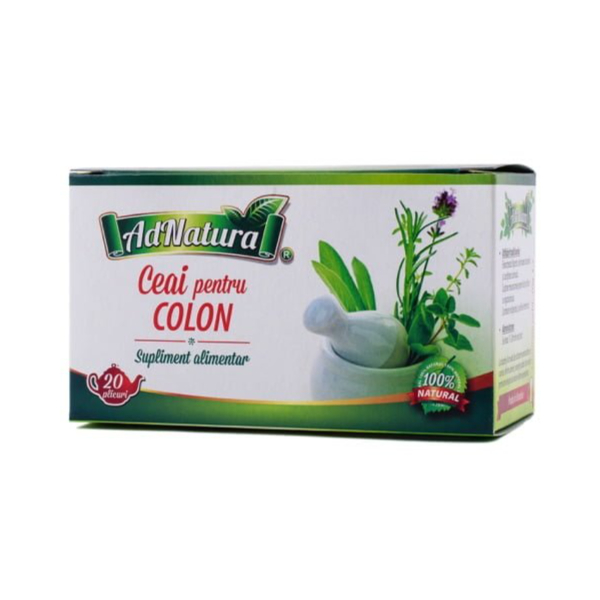 Ceai pentru colon, 1.5 g 20 pliculete - AdNatura