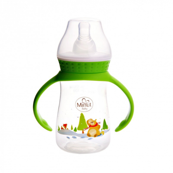 Biberon manere Povesti Urs Pacalit de Vulpe, 125 ml - Minut Baby