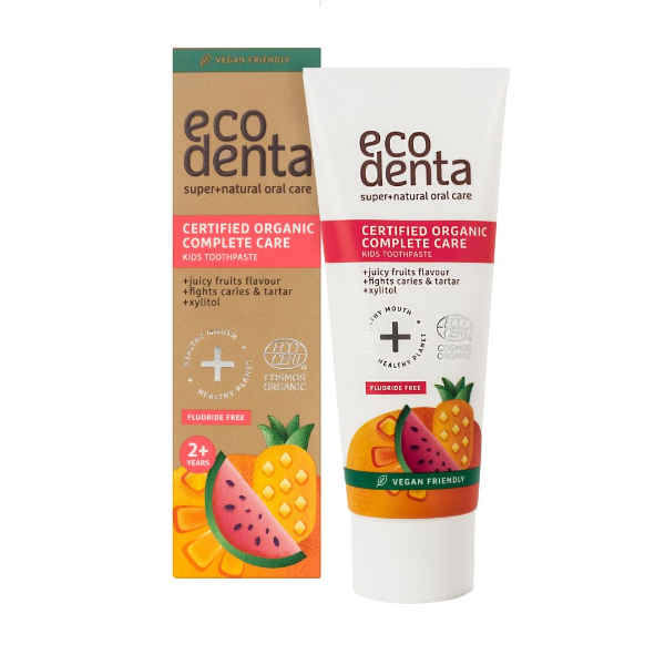 Pasta De Dinti Organica Pentru Copii Cu Suc De Fructe, 75 Ml - Ecodenta