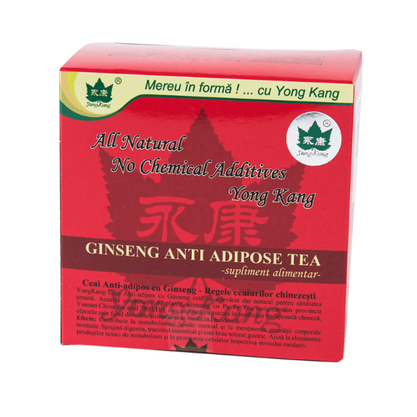 Ceai antiadipos cu ginseng, 30 plicuri - Yong Kang