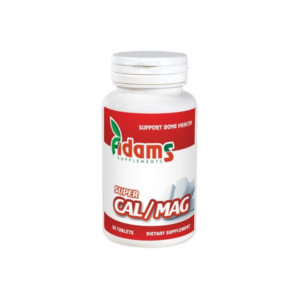 Super Calciu/Magneziu, 30 Tablete - Adams