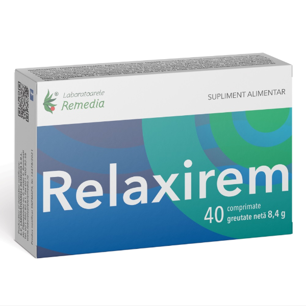 Relaxirem, 2 Blistere x 20 Comprimate - Remedia