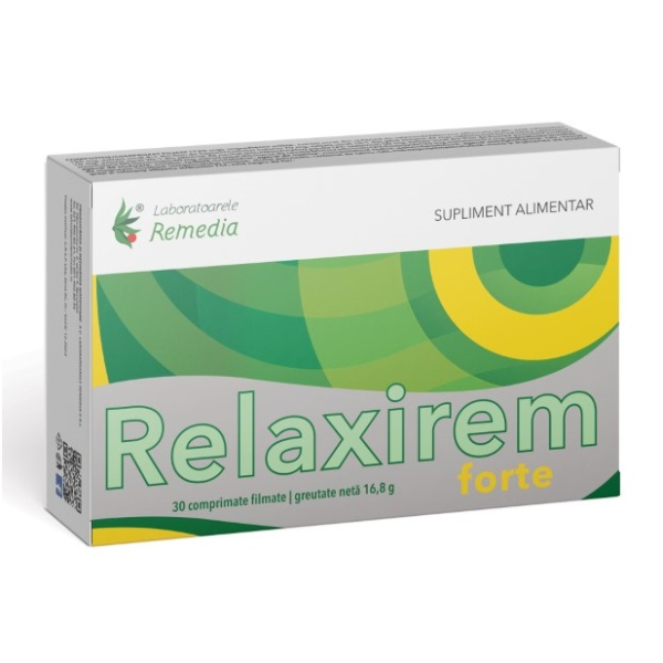 Relaxirem Forte, 2 Blistere x 15 Comprimate - Remedia