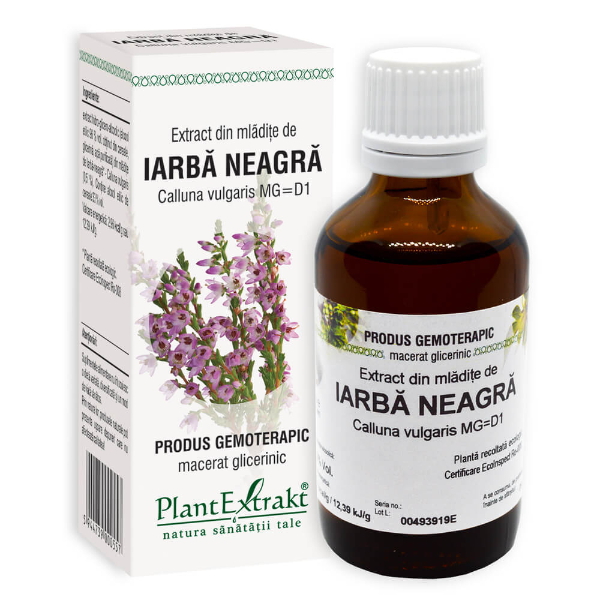 Extract din mladite de iarba-neagra - Calluna vulgaris, 50 ml - PlantExtrakt