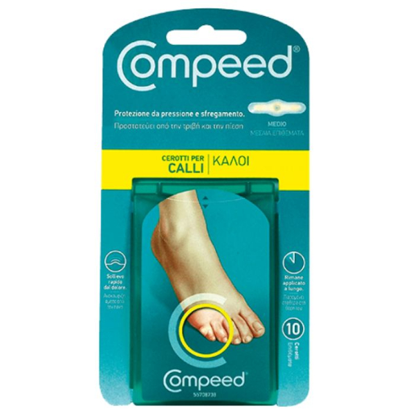 Plasturi medii pentru bataturi profunde, 10 bucati - Compeed