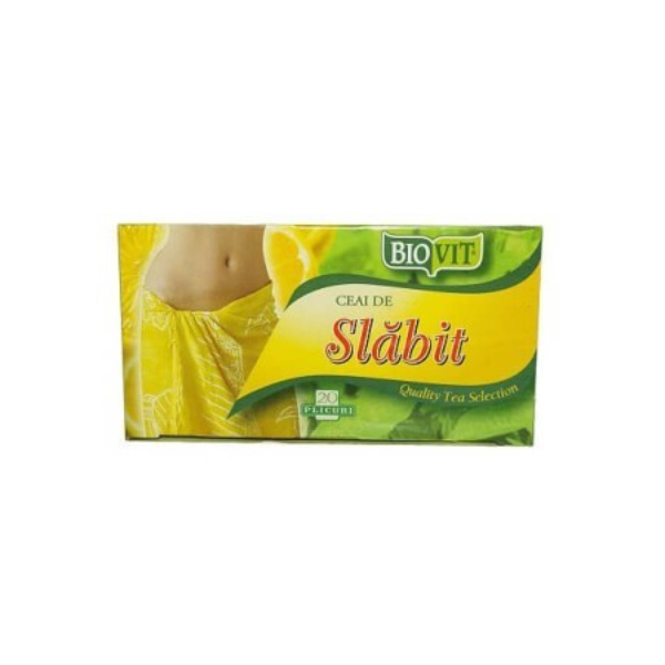 Ceai slabit lamaie biovit, 1.5 g x 20 doze - Naturavit