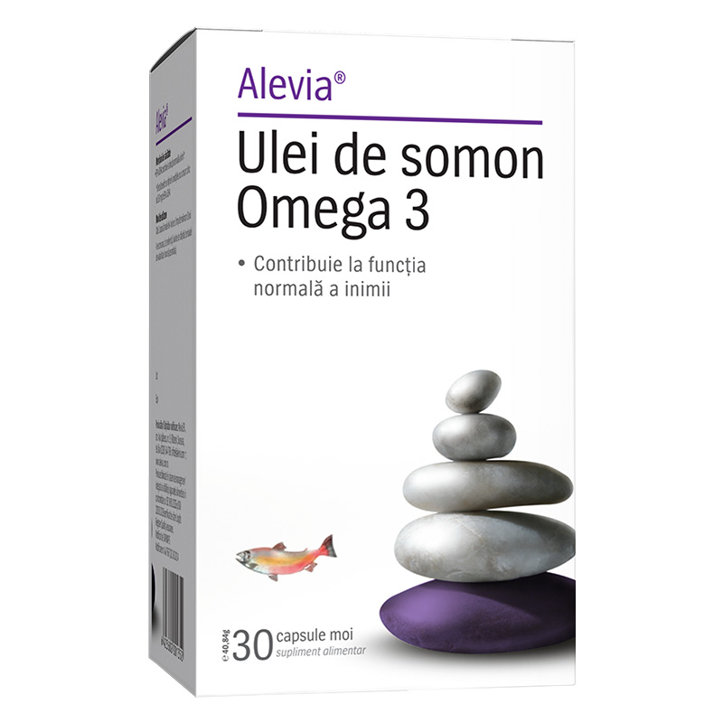 Omega 3 Ulei de Somon, 30 comprimate - Alevia