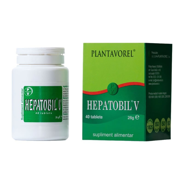 Hepatobil V, 40 comprimate - Plantavorel