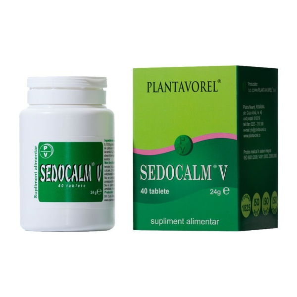 Sedocalm V, 40 Comprimate - Plantavorel
