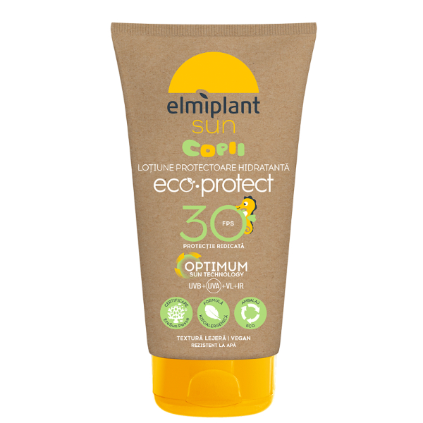 Lotiune protectoare hidratanta pentru copii SPF 30 Optimum Sun, 150 ml - Elmiplant