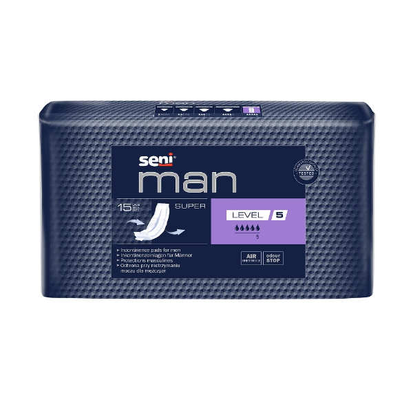 Absorbante Urologice Seni Man Super, Level 5, 15 bucati - Seni