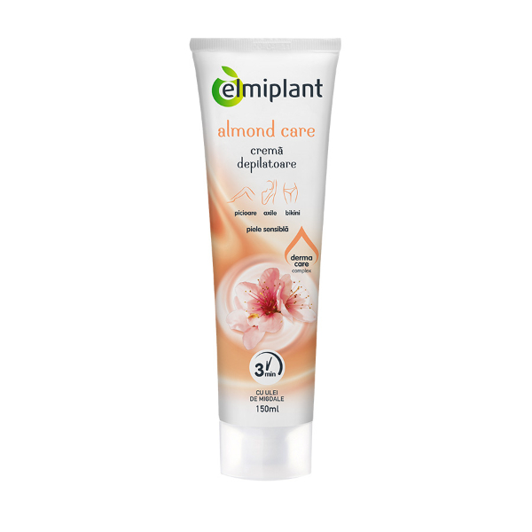 Crema depilatoare piele sensibila Almond Care, 150 ml - Elmiplant