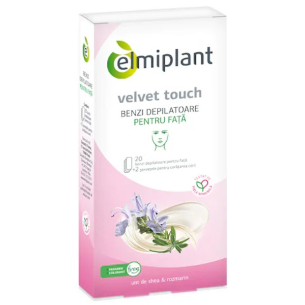 Benzi depilatoare pentru fata, 20 benzi - Elmiplant