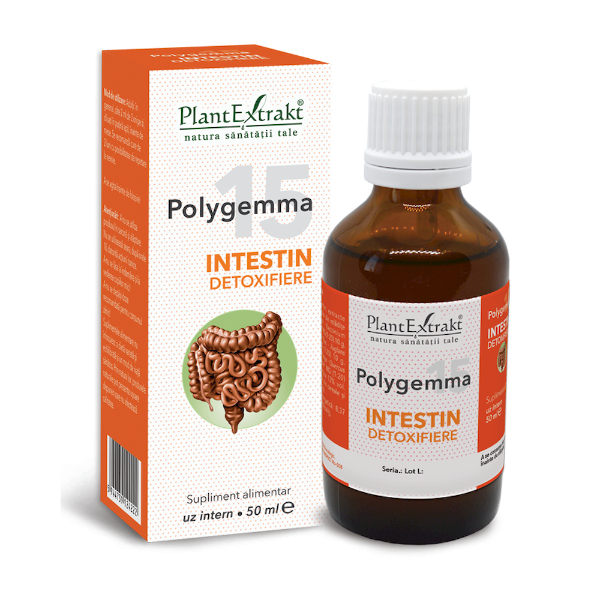 Polygemma nr. 15 - Intestin detoxifiere, 50 ml - PlantExtrakt