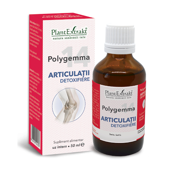Polygemma nr. 14 - Articulatii detoxifiere, 50 ml - PlantExtrakt