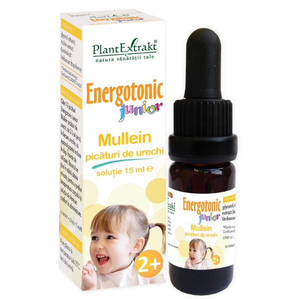 Energotonic Junior Mullein picaturi de urechi, 15 ml - PlantExtrakt