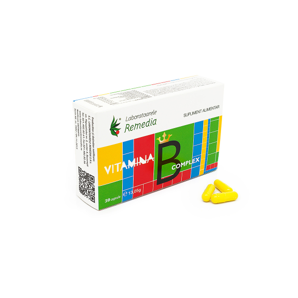 Vitamina B Complex, 30 Capsule - Remedia