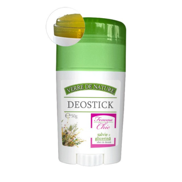 Deostick Femme Chic cu salvie si glicerina, 50 g - Manicos