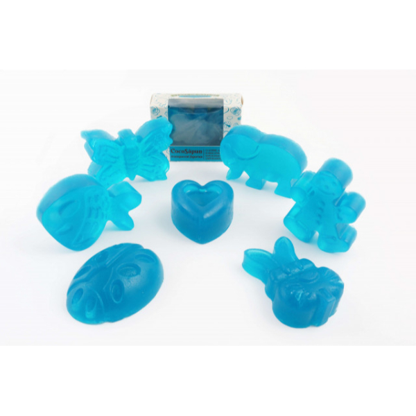 CocoSapun transparent figurine cu argan, musetel si note relaxante, 50 g - Manicos