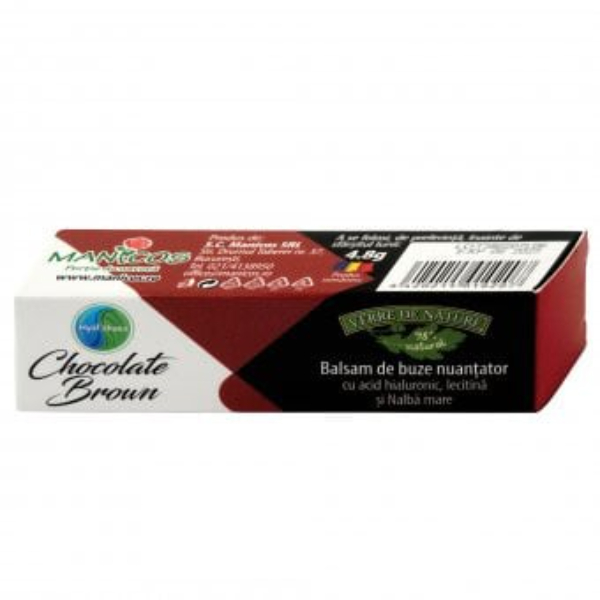 Balsam de buze nuantator Hyal'thaea Chocolate Brown, 4.8 g - Manicos