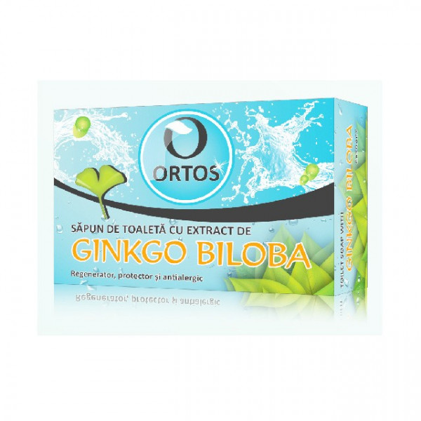 Sapun cu extract de ginkgo biloba, 100 g - Ortos
