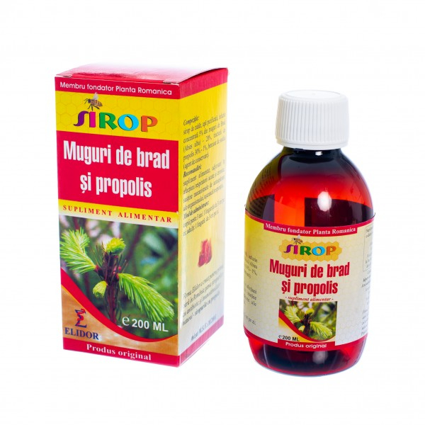 Sirop de Muguri de Brad si Propolis, 200 ml - Elidor
