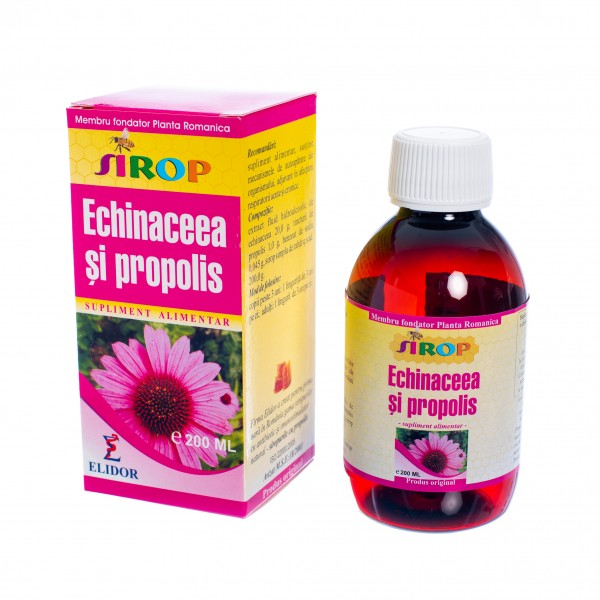 Sirop de echinacea si propolis, 200 ml - Elidor