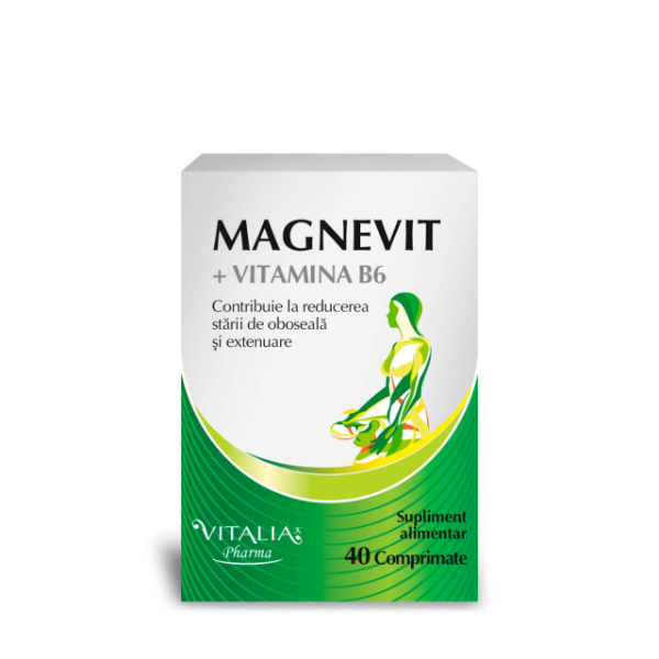 MagneVit + Vitamina B6, 40 Capsule - Vitalia