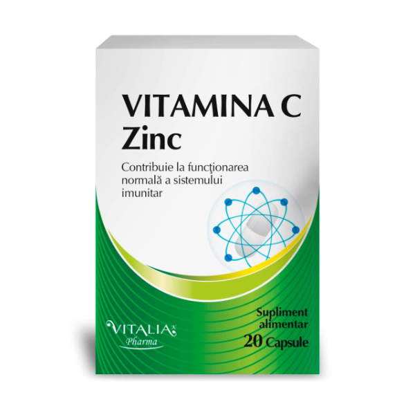 Vitamina C 320 mg cu Zinc 5 mg, 20 capsule - Viva Pharma